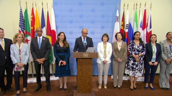 Women Peace and Security Shared Commitment Signatories - Security Council Media Stakeout