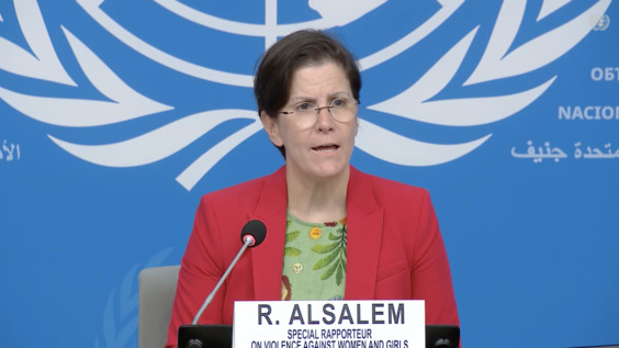 OHCHR - Press conference: UN Special Rapporteur on Violence Against Women and Girls