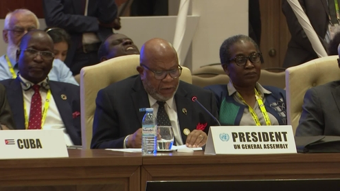 Dennis Francis (General Assembly President) at Non-Aligned Movement Summit 2024