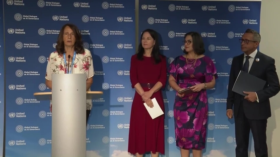 Media stakeout - Global Dialogue on AI Governance