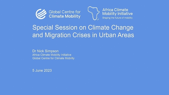 High-level session on Climate and Crisis - 2nd session of the UN Habitat Assembly