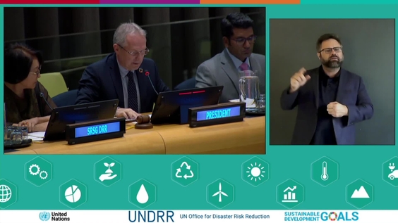 Csaba Kőrösi (General Assembly President) at the High-Level Meeting on Disaster Risk Reduction