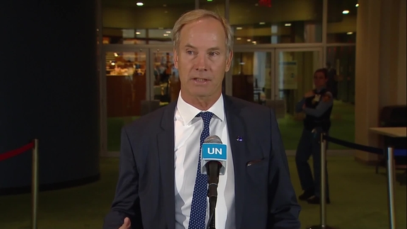Olof Skoog (European Union) on the General Assembly vote to suspend Russia from the Human Rights Council- General Assembly Media Stakeout
