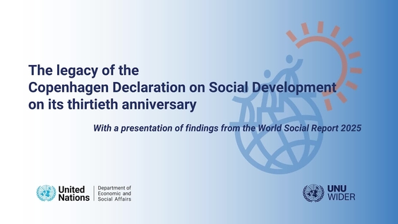 30th Anniversary of the Copenhagen Declaration on Social Development and presentation of findings from the World Social Report 2025