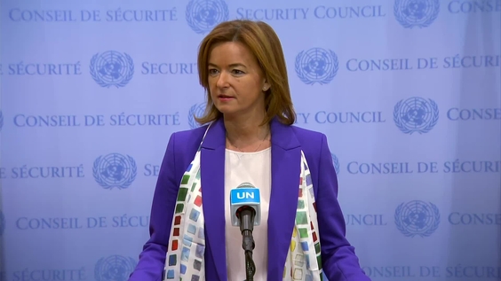 Tanja Fajon (Slovenia) on the situation in Ukraine - Security Council Media Stakeout