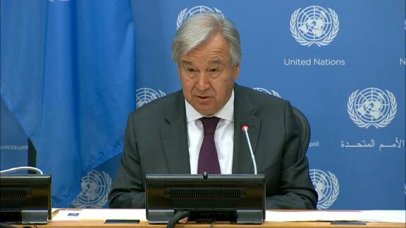 Press Briefing by UN Secretary-General and Secretary-General of World Meteorological Organization to Present WMO's United in Science 2020 Report