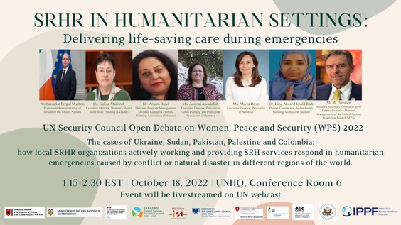 Sexual and reproductive health rights in humanitarian settings: delivering life-saving care during emergencies