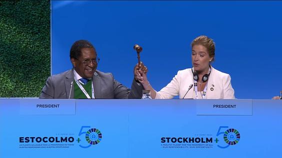 Stockholm+50 Closing of the Plenary meeting