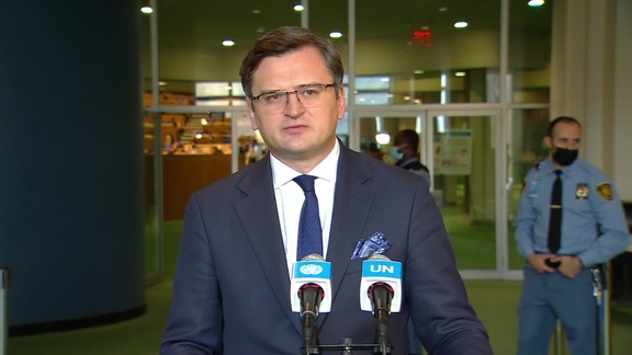 Dmytro Kuleba, Minister for Foreign Affairs of Ukraine - Media Stakeout