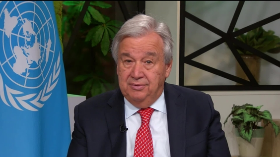 António Guterres (Secrétaire général de l&#039;ONU) à l&#039;occasion de la conférence  Simul&#039;ONU