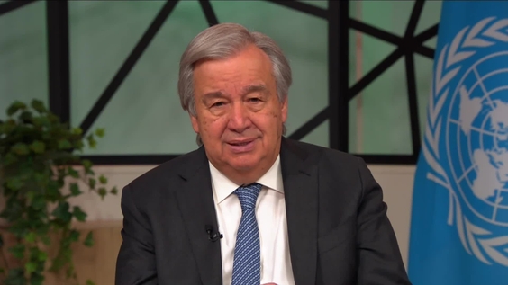 António Guterres (Secretario General) con motivo del Día Mundial de los Refugiados 2023