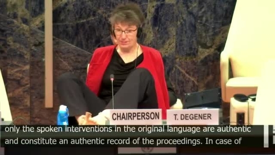 Consideration of Armenia (Cont'd) - 313th Meeting 17th Session of Committee on Rights of Persons with Disabilities