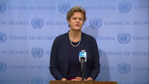 Barbara Woodward (United Kingdom) on the situation in Ukraine- Security Council Media Stakeout