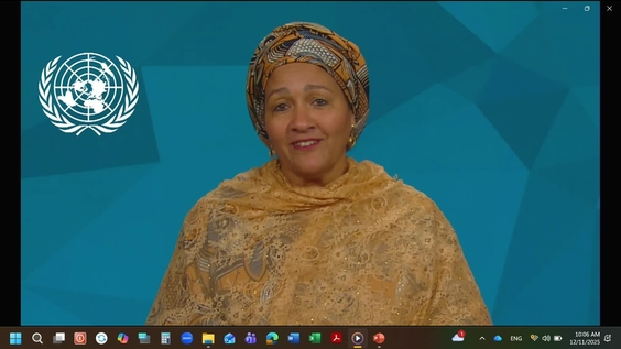 Amina J. Mohammed (Deputy Secretary-General) on the Global Launch of the 2025 OSAA's flagship reports on "Strengthening the National and International Architecture for Sustainable Development and Durable Peace in Africa"