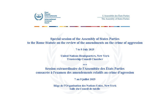 (1st meeting) Special session of the Assembly of States Parties to the Rome Statute on the review of the amendments on the crime of aggression