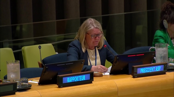(1st meeting) Special session of the Assembly of States Parties to the Rome Statute on the review of the amendments on the crime of aggression