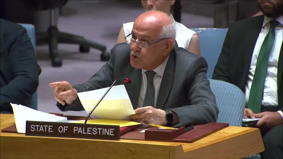 The situation in the Middle East, including the Palestinian question - Security Council, 9704th meeting