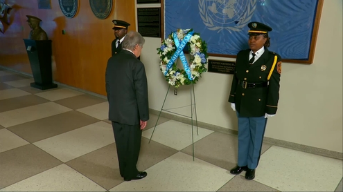 Wreath Laying Ceremony Commemorating the 65th  Anniversary of the Death of Former Secretary-General Dag  Hammarskjöld