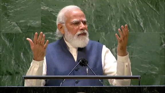 India - Prime Minister Addresses General Debate, 76th Session