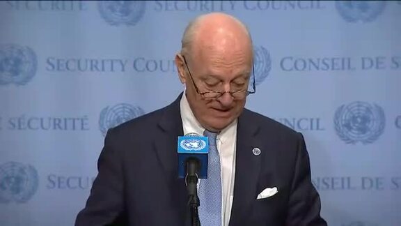 UN Special Envoy for Syria Briefs Press