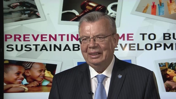 Yury Fedotov (UNODC) - 13th UN Crime Congress, Doha 2015, UN Radio Interview