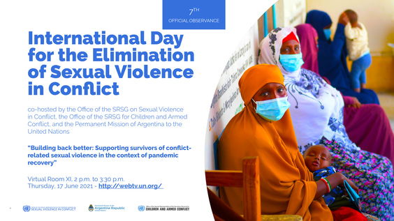 7th Official Observance of the International Day for the Elimination of Sexual Violence in Conflict