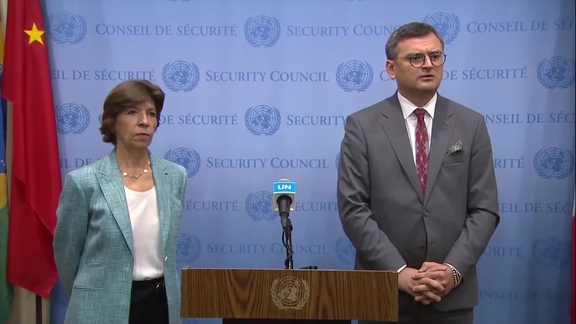 Joint Statement by France and Ukraine on the situation in Ukraine- Security Council Media Stakeout