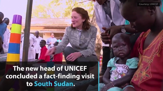 UNICEF chief appeals for help to end suffering of children in South Sudan