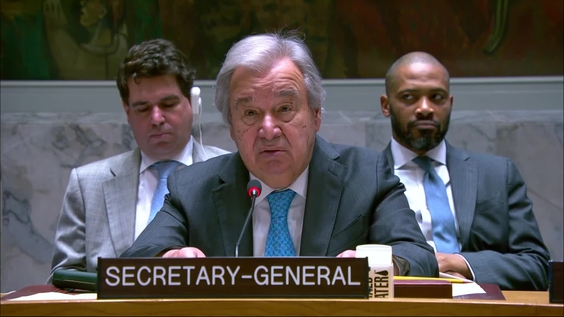 António Guterres (UN Secretary-General) on Threats to International Peace and Security - Security Council, 9941st meeting