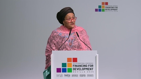 Amina J. Mohammed (Deputy Secretary-General) on forging a common agenda to achieve debt sustainability in developing countries -  4th International Conference on Financing for Development FFD4 (Sevilla, Spain)