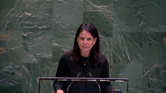 Annalena Baerbock (General Assembly President) at the Opening of the International Migration Review Forum 2026