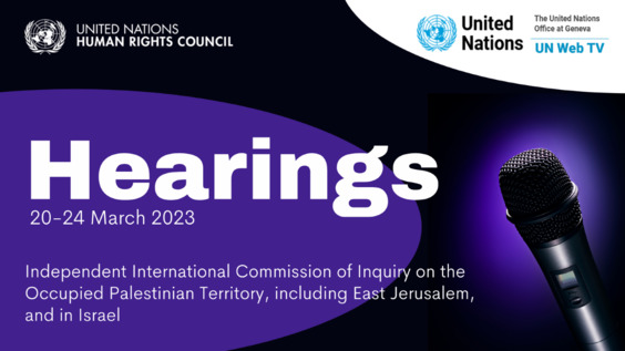 Morning Session (Day 2) Public Hearings - Commission of Inquiry on the OPT and Israel