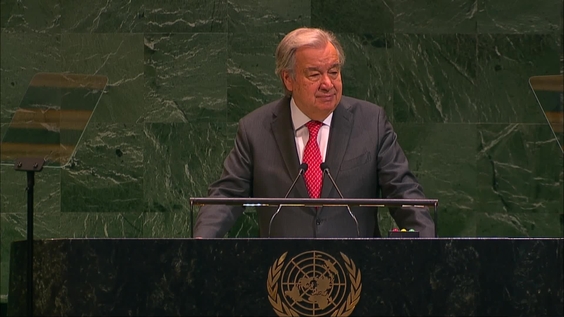 António Guterres (Secretary-General) on the 80th Anniversary of the Signing of the UN Charter - General Assembly, Informal Plenary meeting, 79th session