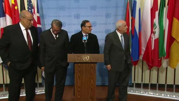 Permanent Representatives of Kuwait, Palestine and Indonesia Brief Press