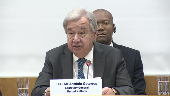 António Guterres, UN Secretary-General, at the World Meteorological Congress