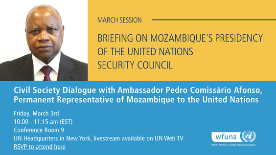 Civil Society Dialogue with Ambassador Pedro Comissário Afonso, Permanent Representative of Mozambique