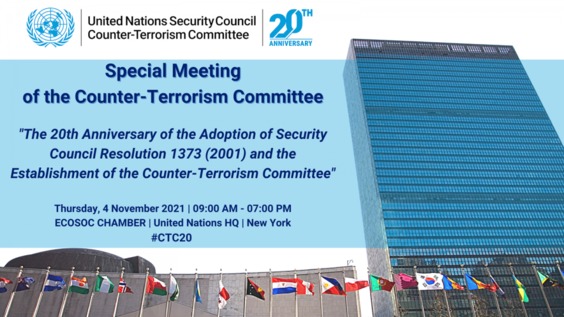 (Part 1) Special meeting of the Counter-Terrorism Committee commemorating the 20th anniversary of the adoption of Security Council resolution 1373 (2001) and the establishment of the Counter-Terrorism Committee