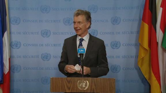Security Council President Briefs Press