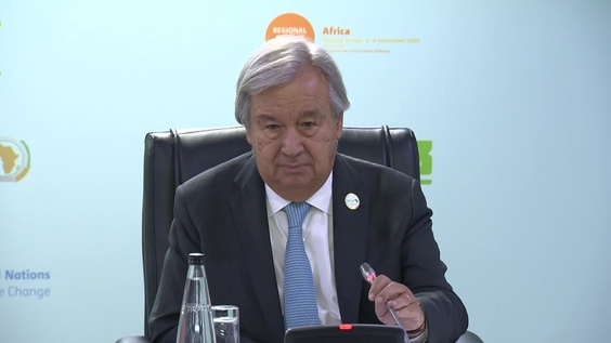 Press Conference: António Guterres, UN Secretary General at the Africa Climate Summit 2023 (Nairobi, Kenya)