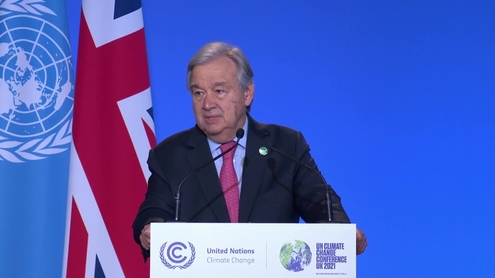 António Guterres (UN Secretary-General) on the Opening of the World Leader's Summit - COP26 (Glasgow, United Kingdom)