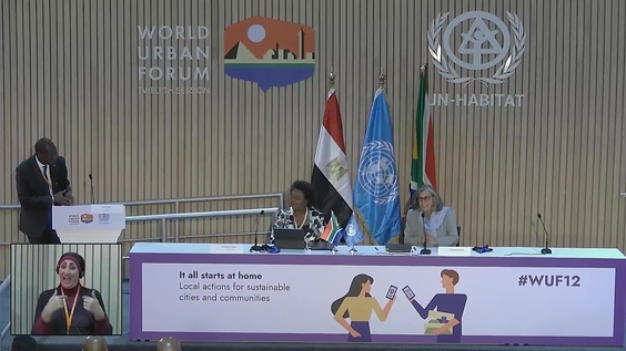 Press Conference: Signing Ceremony of the Contribution Agreement with the Government of South Africa (World Urban Forum 12th Session)