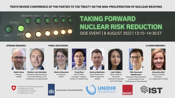 Taking Forward Nuclear Risk Reduction - Side event to the NPT Review Conference
