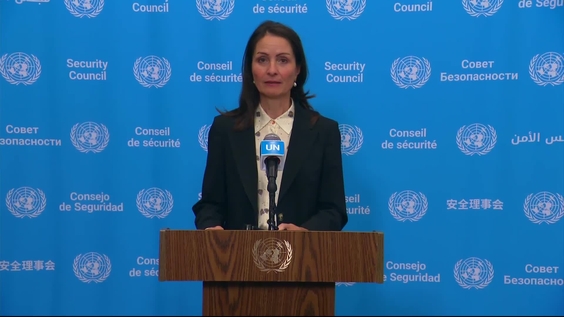 Christina Markus Lassen (Denmark/Security Council President) on the election of the next Secretary-General - Security Council Media Stakeout