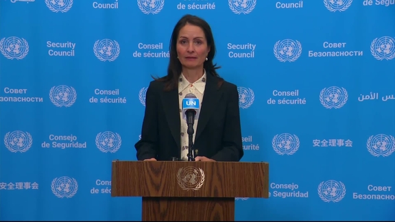 Christina Markus Lassen (Denmark/Security Council President) on the election of the next Secretary-General - Security Council Media Stakeout