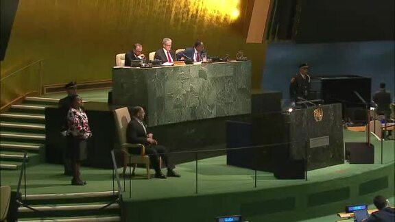 President of Costa Rica Addresses General Assembly