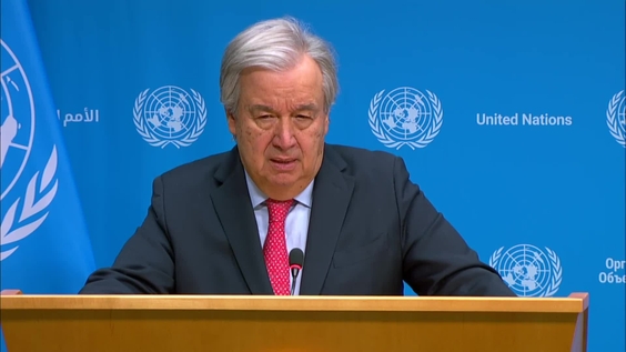 UN Secretary-General António Guterres - Press Conference