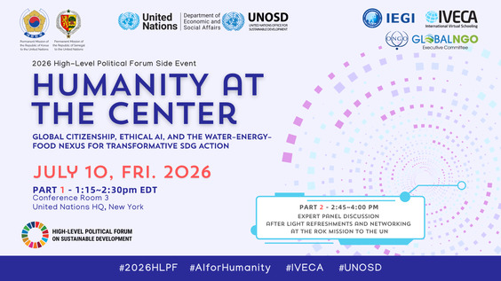 Humanity at the Center: Global Citizenship, Ethical AI, and the Water–Energy–Food Nexus for Transformative SDG Action
