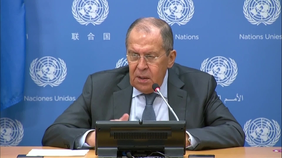 Press Conference: Sergey Lavrov, Foreign Minister of the Russian Federation on the outcomes of his participation in the high-level week