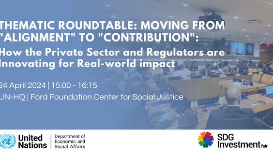Thematic Roundtable (SDG Investment Fair)