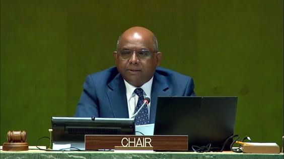 Abdulla Shahid (General Assembly President) at the closing segment of the International Migration Review Forum 2022